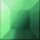 Zircons for Nail Art Square ENS 50pcs - Green