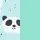 Hair Clips 4/1 - Mint - Panda