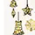 Nail Sticker White-Gold - CJ023