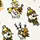 Nail Sticker White-Gold - CJ027