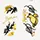 Nail Sticker Black-Gold - SJ004
