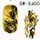 Nail Sticker Black-Gold - SJ006