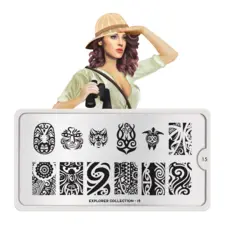 Stamping Nail Art Image Plate MOYOU Explorer 15
