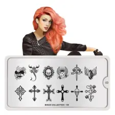 Stamping Nail Art Image Plate MOYOU Biker 03