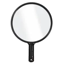 Cabinet Hand Mirror Round with Handle
