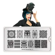 Stamping Nail Art Image Plate MOYOU Gothic 13