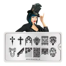 Stamping Nail Art Image Plate MOYOU Gothic 03