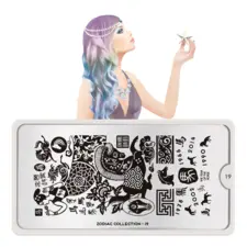 Stamping Nail Art Image Plate MOYOU Zodiac 19