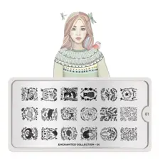 Stamping Nail Art Image Plate MOYOU Enchanted 01