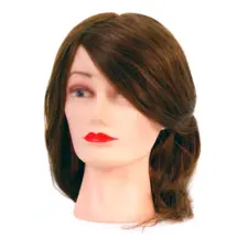 Training Head Natural Hair COMAIR Brown 40cm