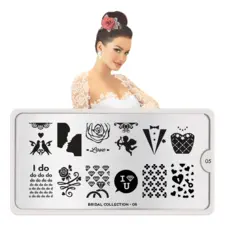 Stamping Nail Art Image Plate MOYOU Bridal 05