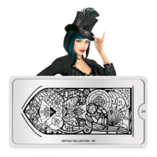 Stamping Nail Art Image Plate MOYOU Gothic 09