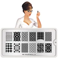 Stamping Nail Art Image Plate MOYOU Pro XL 18