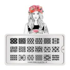 Stamping Nail Art Image Plate MOYOU Flower Power 09