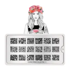Stamping Nail Art Image Plate MOYOU Flower Power 11