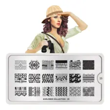 Stamping Nail Art Image Plate MOYOU Explorer 25
