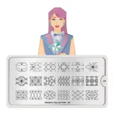 Stamping Nail Art Image Plate MOYOU Origami 09