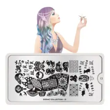 Stamping Nail Art Image Plate MOYOU Zodiac 13