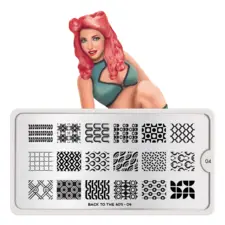 Stamping Nail Art Image Plate MOYOU Back to 60s 04