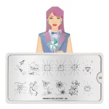 Stamping Nail Art Image Plate MOYOU Origami 02