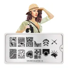 Stamping Nail Art Image Plate MOYOU Explorer 06