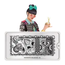 Stamping Nail Art Image Plate MOYOU Fashionista 06