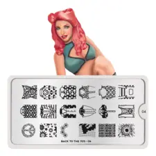 Stamping Nail Art Image Plate MOYOU Back to 70s 04