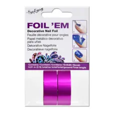 Nail Art Transfer Foils IT'S SO EASY - Magenta