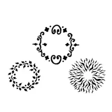 Body Art Stencil - Circle