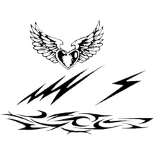 Body Art Stencils - Macho