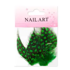 Nail Art Feathers - Green