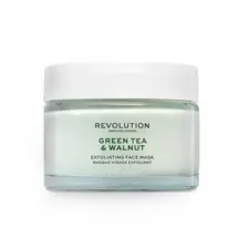 Piling maska za suvu kožu lica REVOLUTION SKINCARE Zeleni čaj i orah