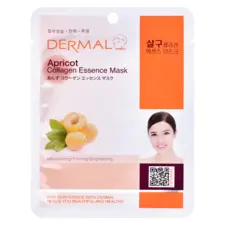 Sheet Face Mask DERMAL Collagen Essence Apricot