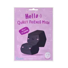 Sheet Mask QURET Friends Charcoal