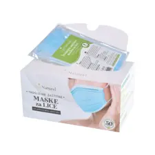 Three-Ply Protective Face Masks PL01-50-1 SPA NATURAL 50pcs