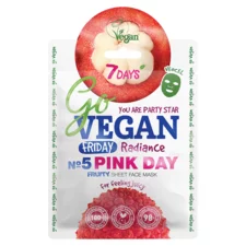 Sheet Face Mask Radiance Go Vegan - Pink Day