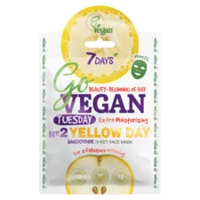 Chinese Smoothie Sheet Face Mask Go Vegan - Yellow Day