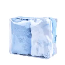 Set Hair Turban & Shower Cap Blue Flower
