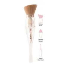 Makeup Brush & Sponge Set 3in1 CALA Complexion Trio Angled