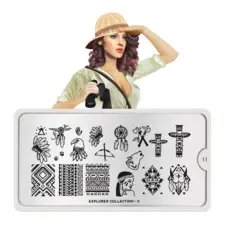Stamping Nail Art Image Plate MOYOU Explorer 11