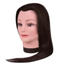 Training Head Natural Hair COMAIR Brown 50cm