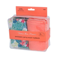 Set Hair Turban & Shower Cap Tropical