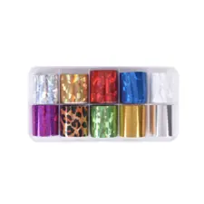 Nail Art Transfer Foils TF104-45 Holographic 10pcs
