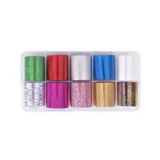Nail Art Transfer Foils TF104-39 Holographic 10pcs