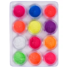Neon Glitter Powder Set with Applicators ASNPD003