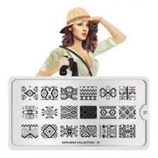 Stamping Nail Art Image Plate MOYOU Explorer 27