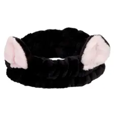 Plišana traka za kosu - Black Cat