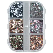 Nail Glitter ASNGP104-17 Mix