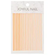 Nail Art Stripes Orange