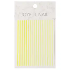 Nail Art Stripes Neon Yellow